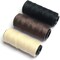 Professional Weaving Threads 3 Rolls for Making Wig Hand Sewing Hair Weft Hair Weave Extension DIY (Black,Beige,Brown)